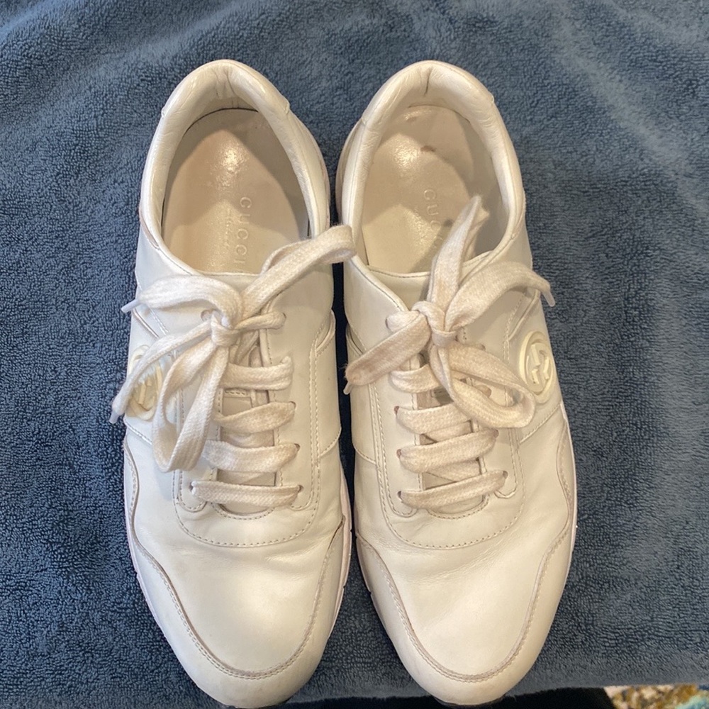 White Gucci sneakers
